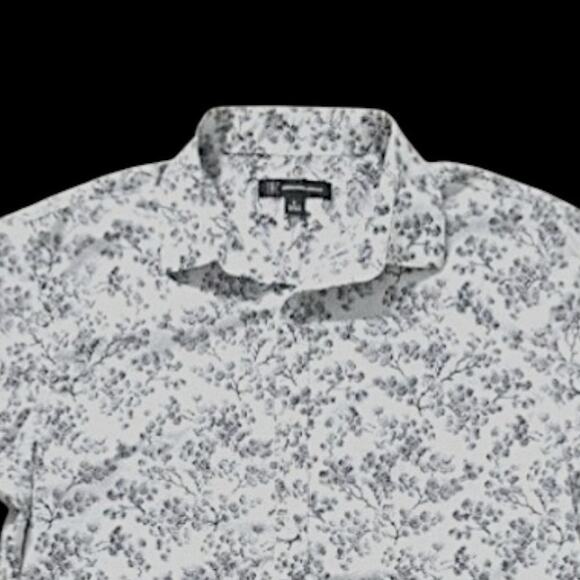 INC International Concepts White/Black Shirt | Size S - Picture 3 of 5